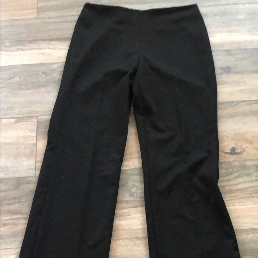 Luxe Eleven Black Pinstriped Dress Pants